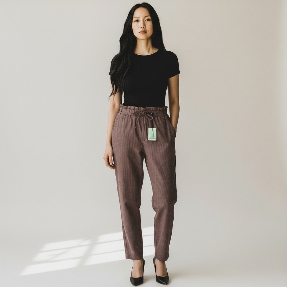 Andrea Pompilio Alston Women's Trousers 46 Luxury Made in Italy Stripe